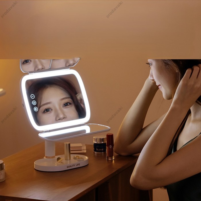 Дзеркало з LED підсвічуванням Beaty Mirror CH QW-M71 5000 mAh Pink