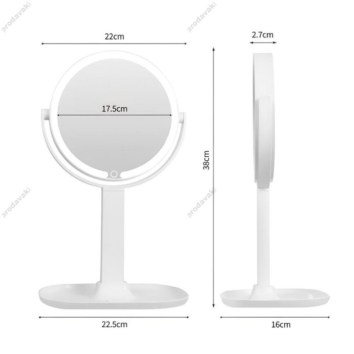 Дзеркало з LED підсвічуванням CH DC007-4 White