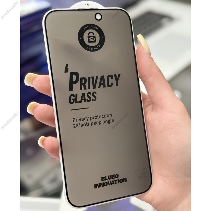 Захисне скло BLUEO Full Cover Anti-Peep Matte Glass (Privasy) iPhone 15
