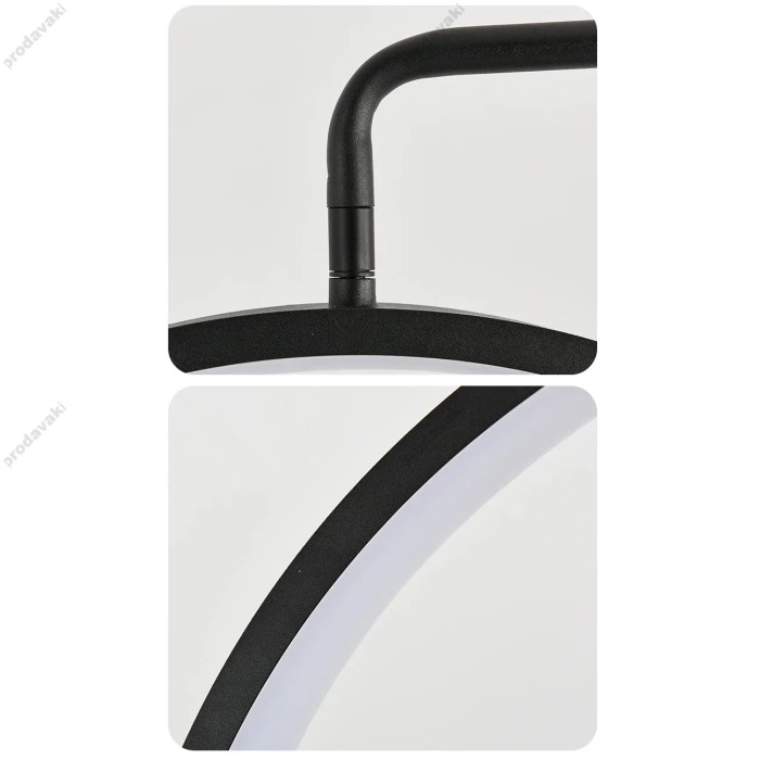 Безтіньова LED лампа CH HD-M8X 50W 80x20 у формі півмісяця 3000K-6000K Black