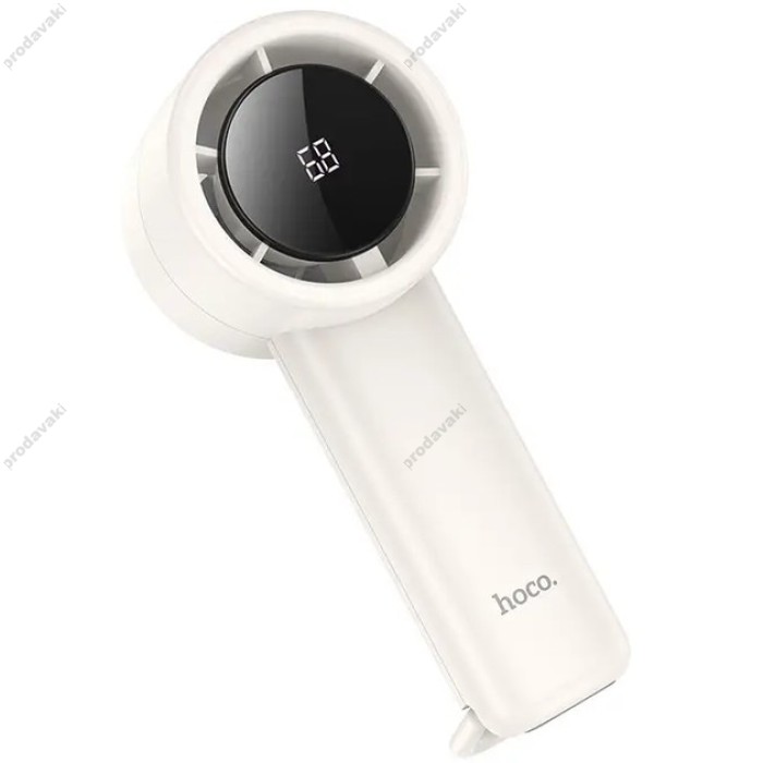 Портативний міні вентилятор Hoco HX63 Fashion High-speed Handheld Fan White