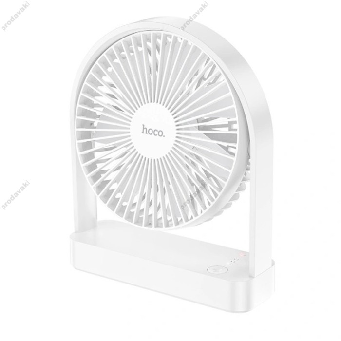 Портативний міні вентилятор Hoco HX65 Ultra-thin and Quiet Powerful Desktop Fan White