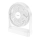 Портативний міні вентилятор Hoco HX65 Ultra-thin and Quiet Powerful Desktop Fan White