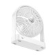 Портативний міні вентилятор Hoco HX65 Ultra-thin and Quiet Powerful Desktop Fan White