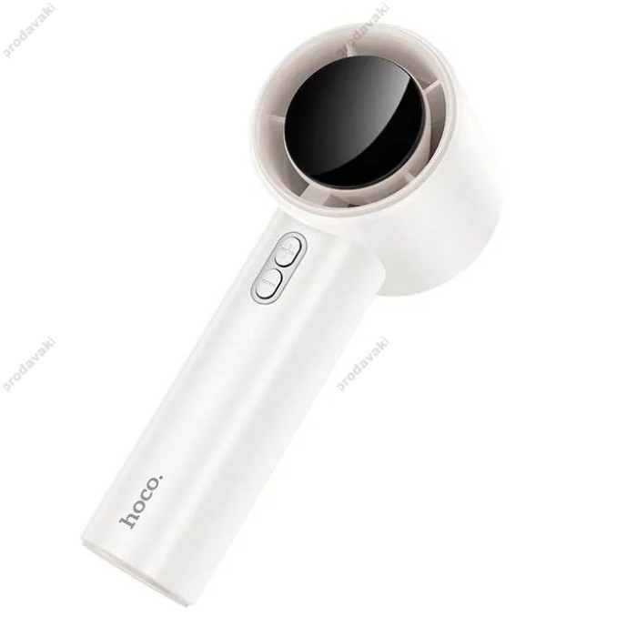 Портативний міні вентилятор Hoco HX64 Hurricane High Speed Ultra-Quiet Portable Handheld Fan White