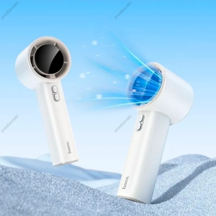 Портативний міні вентилятор Hoco HX64 Hurricane High Speed Ultra-Quiet Portable Handheld Fan White