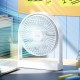 Портативний міні вентилятор Hoco HX65 Ultra-thin and Quiet Powerful Desktop Fan White