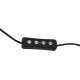 Безтіньова LED лампа CH F-M20X 20W у формі півмісяця для бьюті майстра 2700K-5600K Black