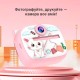 Дитячий фотоапарат моментального друку Print Camera AM-300 Cat Pink
