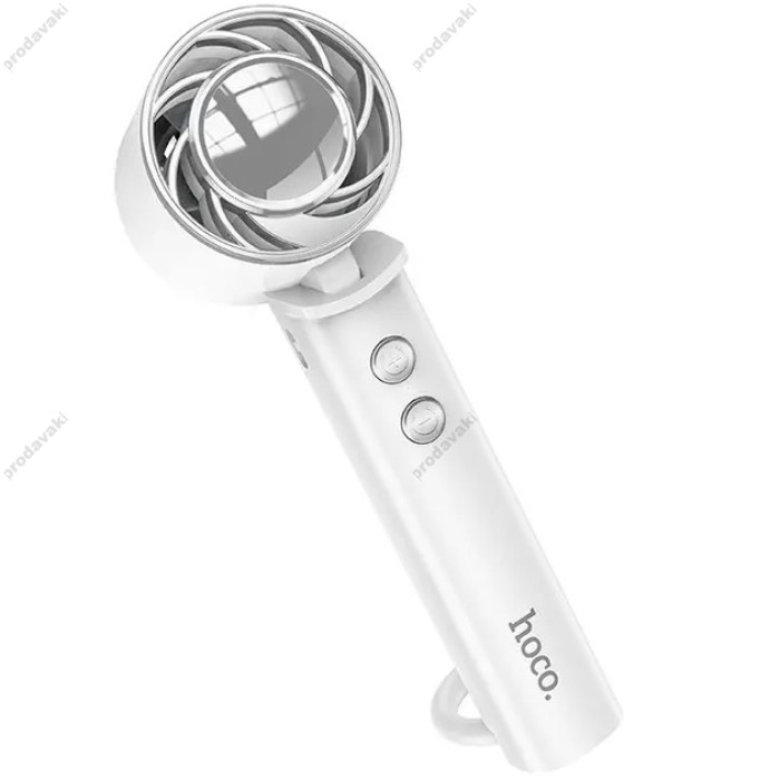 Портативний міні вентилятор Hoco HX61 Exquisite Handheld Folding Fan White
