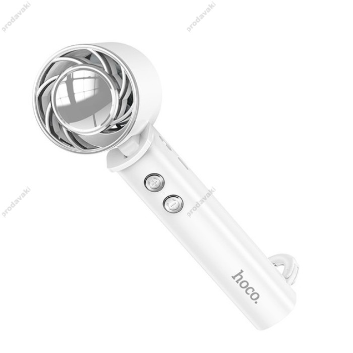 Портативний міні вентилятор Hoco HX61 Exquisite Handheld Folding Fan White