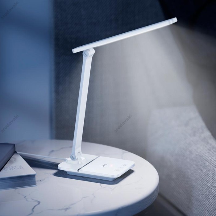 Настільна лампа HOCO HX11 Foldable table lamp 3000-4500-6000k White