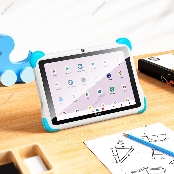 Планшет для дітей HOCO HI10 8-inch children Tablet PC Wi-Fi/5G dual camera android 14 Blue