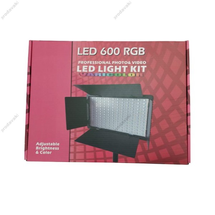 Лампа відеосвітло LED CH Pro 600 3200-5600K RGB Black