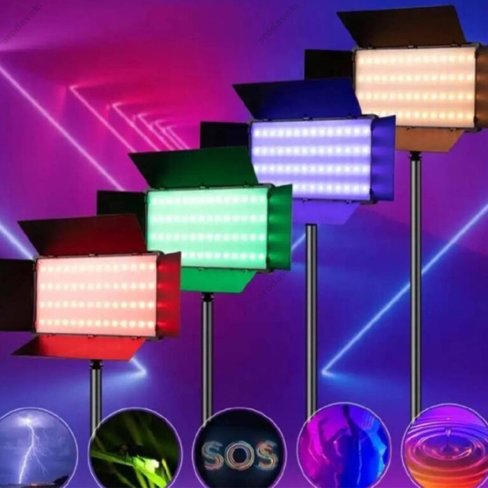 Лампа відеосвітло LED CH Pro 600 3200-5600K RGB Black