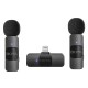 Бездротовий мікрофон BOYA BY-V2 Lightning 2 мікрофона Black