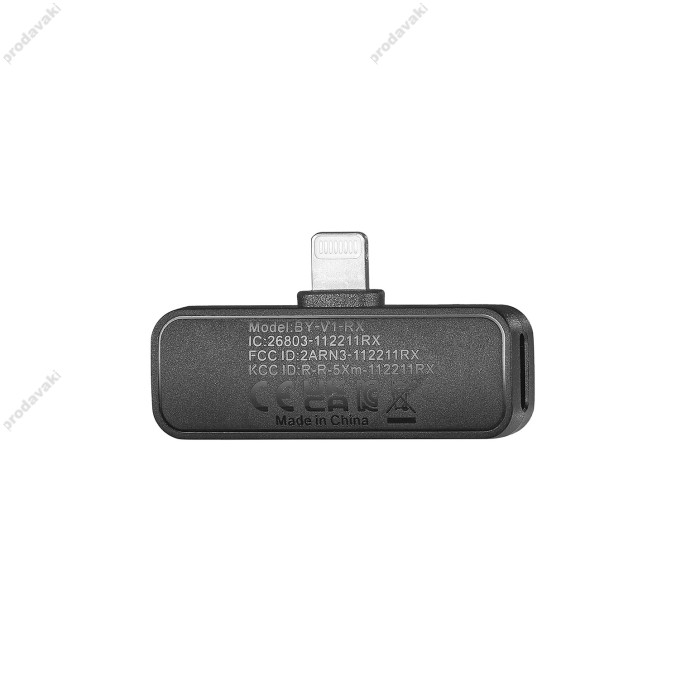 Бездротовий мікрофон BOYA BY-V1 Lightning Black