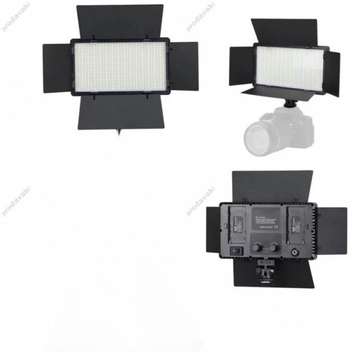 Лампа відеосвітло LED CH Pro 600 3200-6500K Black