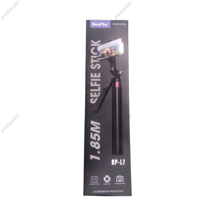 Монопод-трипод Neepho NP-L7 Bluetooth 1.85m Black