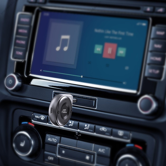 Автомобільний Bluetooth адаптер Earldom ET-BR18 Audio Receiver Grey