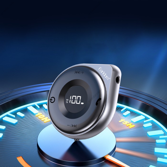 Автомобільний Bluetooth адаптер Earldom ET-BR18 Audio Receiver Grey