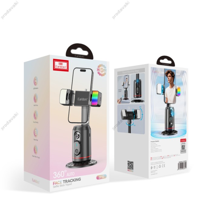 Підставка з трекером руху Gimbal Stabilizer Earldom ET-ZP32 Black