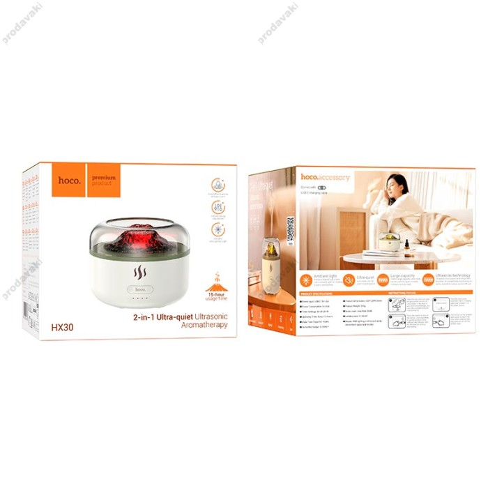 Зволожувач повітря Hoco HX30 Ultrasonic aromatherapy White