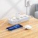 Подовжувач мережевий фільтр Hoco AC21 Sunlight 4-bit desktop socke 17W/3.4A 1.5M White