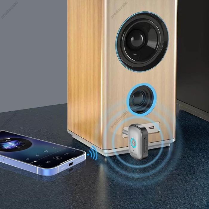 Автомобільний Bluetooth адаптер Earldom ET-BR15 Audio Receiver Grey