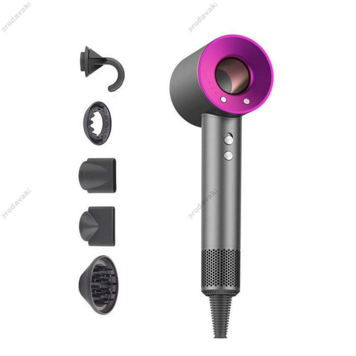 Фен для волосся CH Leafless hair drier 5 in 1 Grey-Pink