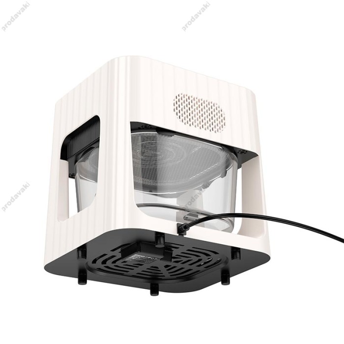 Аерогриль HOCO HE22 borosilicate glass air fryer with touch screen 4.5L 1100W White