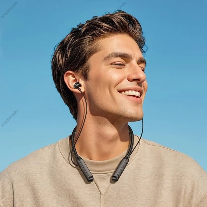 Бездротові Bluetooth навушники Hoco ES74 Wireless Neckband BT 5.4 Black