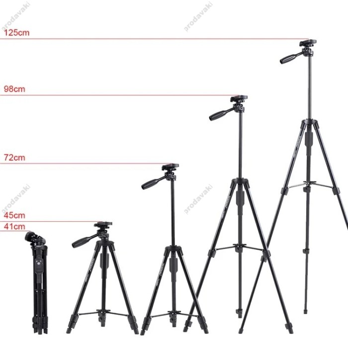 Штатив-трипод Tripod Stand Multifunctional Yunteng VCT-5208 1.25m 