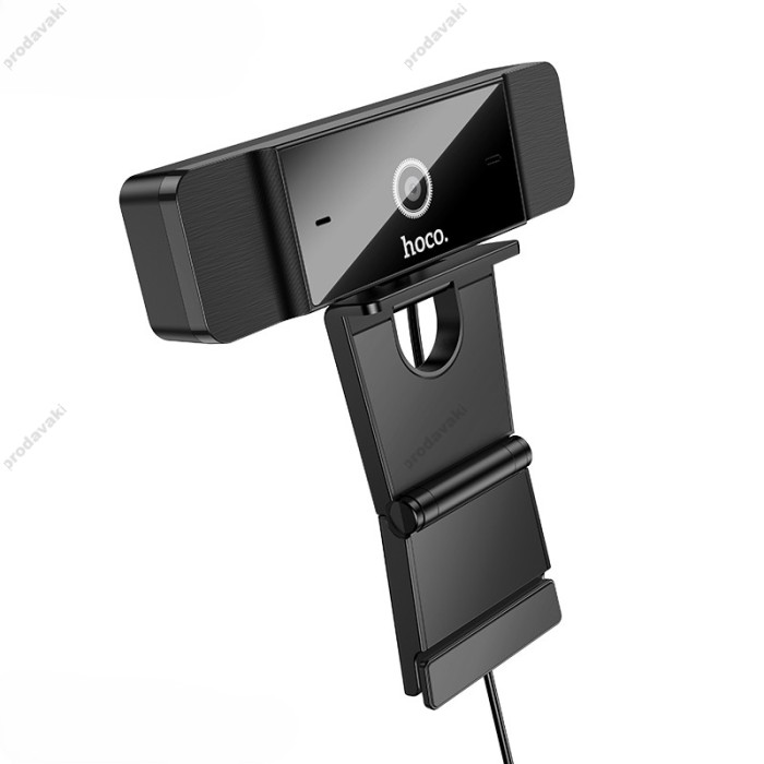 Веб-камера HOCO D100 Full HD 1080P Webcam With Dual Microphones Black