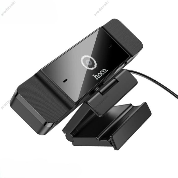 Веб-камера HOCO D100 Full HD 1080P Webcam With Dual Microphones Black