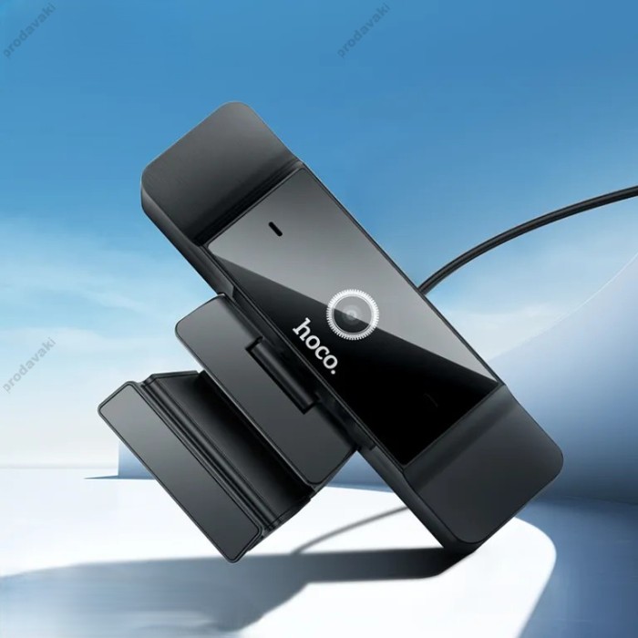 Веб-камера HOCO D100 Full HD 1080P Webcam With Dual Microphones Black