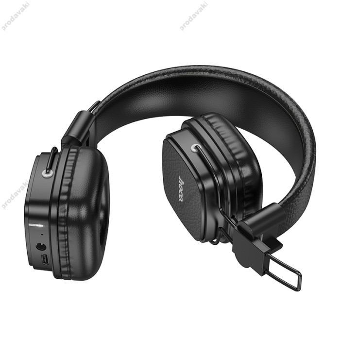 Бездротові Bluetooth навушники Hoco W56 Wireless On Ear Headphones BT 5.4 Black