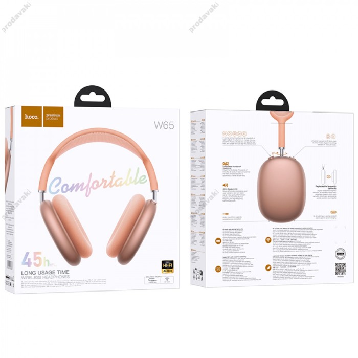 Бездротові Bluetooth навушники Hoco W65 Happy Wireless Headphones Orange