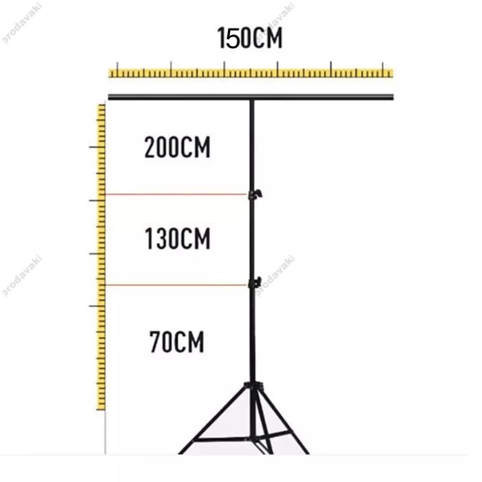 Підставка для фотофону CH 2 м + поперечина 1,5 м + 2 затискачі + сумка (без екрана задньої групи)