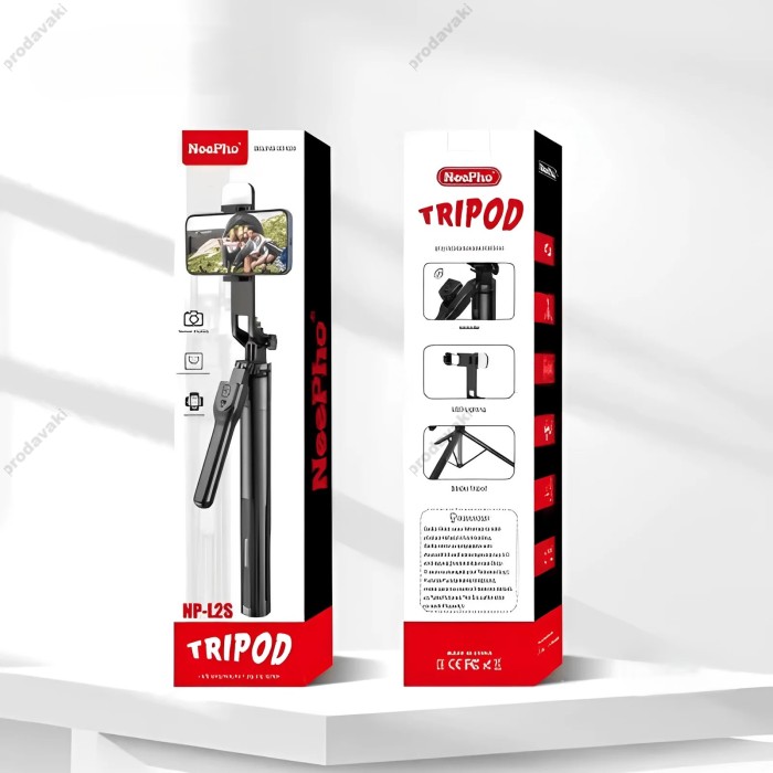 Монопод-трипод Neepho NP-L2s Bluetooth 1.75m Black