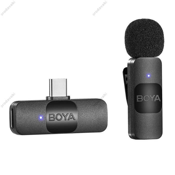 Бездротовий мікрофон BOYA BY-V10 Type-C Black