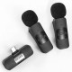 Бездротовий мікрофон BOYA BY-V20 Type-C 2 мікрофона Black