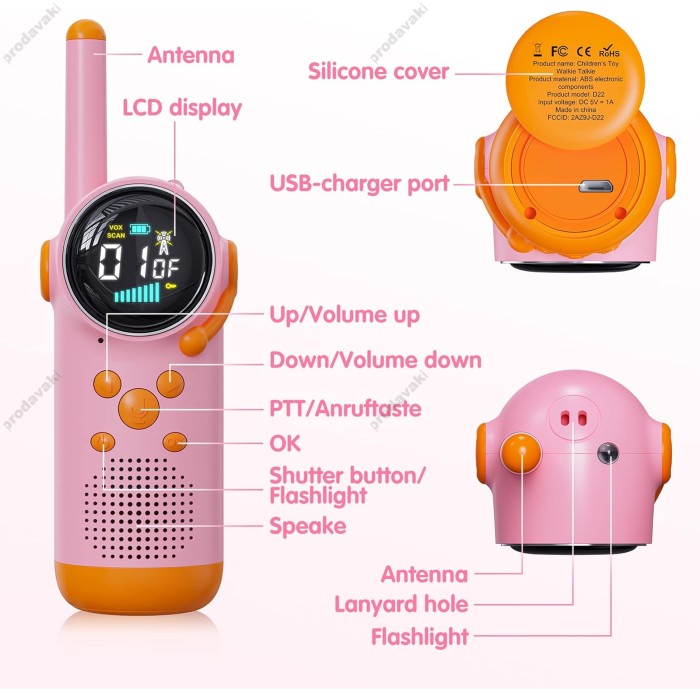 Дитячий раціон Kids Walkie talkie Rocket D22