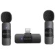 Бездротовий мікрофон BOYA BY-V20 Type-C 2 мікрофона Black