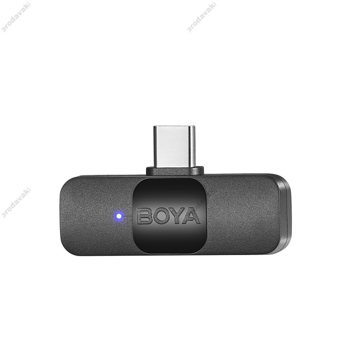 Бездротовий мікрофон BOYA BY-V20 Type-C 2 мікрофона Black