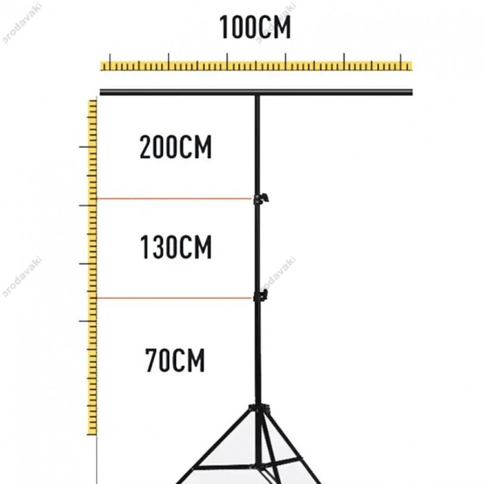Підставка для фотофону CH 2 м + поперечина 1 м + затискачі 2 шт. + сумка (без екрана задньої групи)