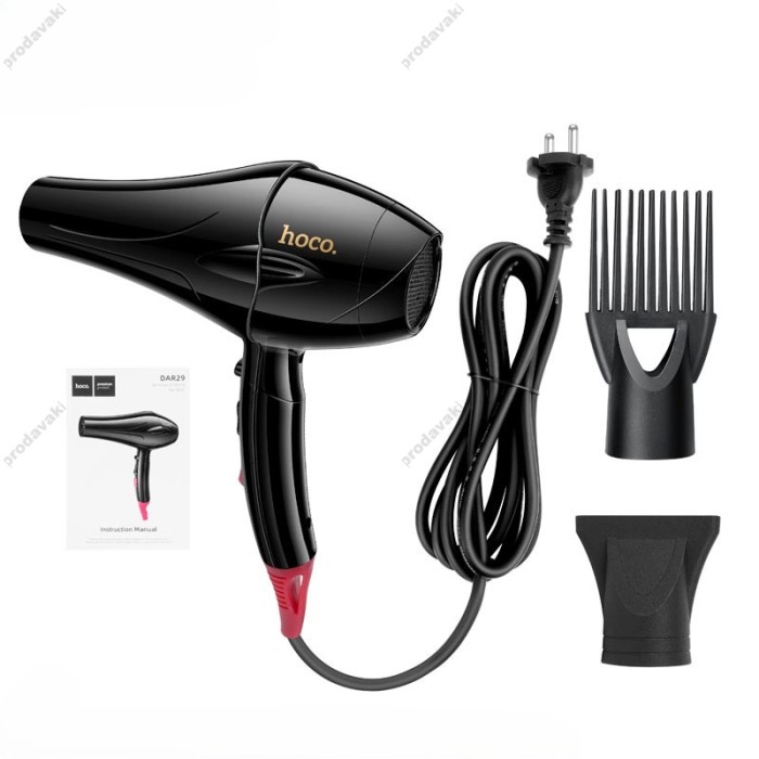 Фен Hoco DAR29 Jasmin quick-drying hair dryer 2400W Black