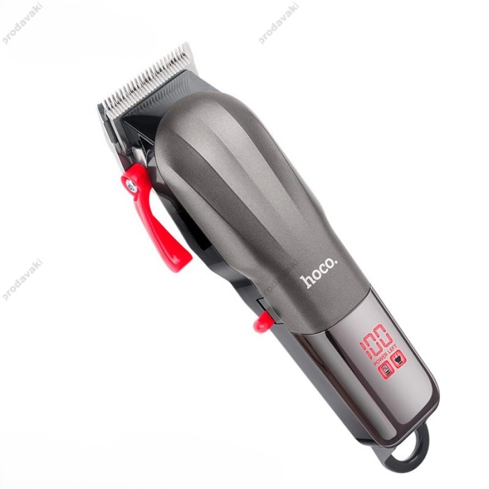 Машинка для стрижки волосся Hoco DAR09 Admire Hair clipper 440C LED Display Grey