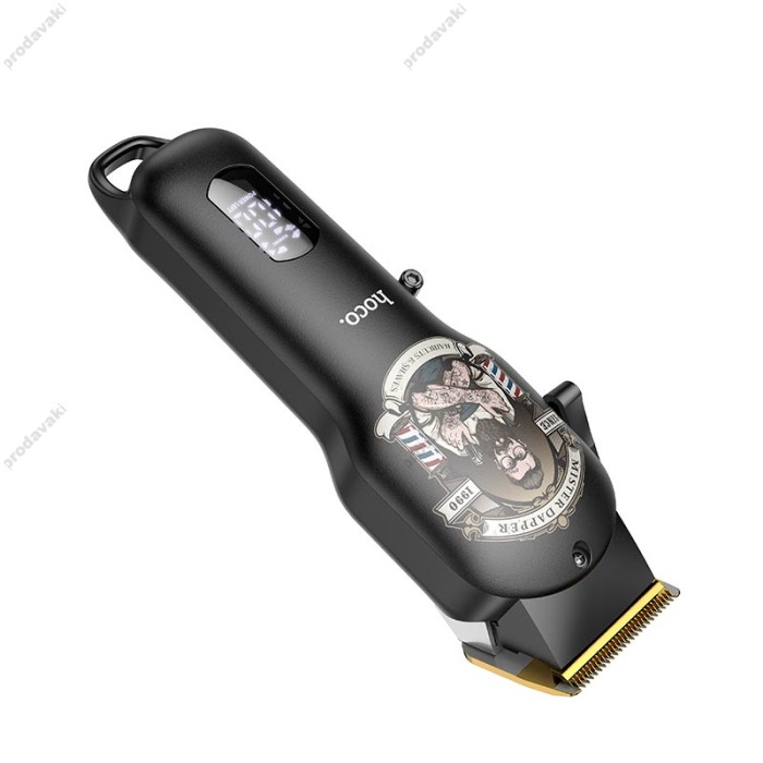 Машинка для стрижки волосся Hoco HP20 electric Hair clipper with digital display 240min Black