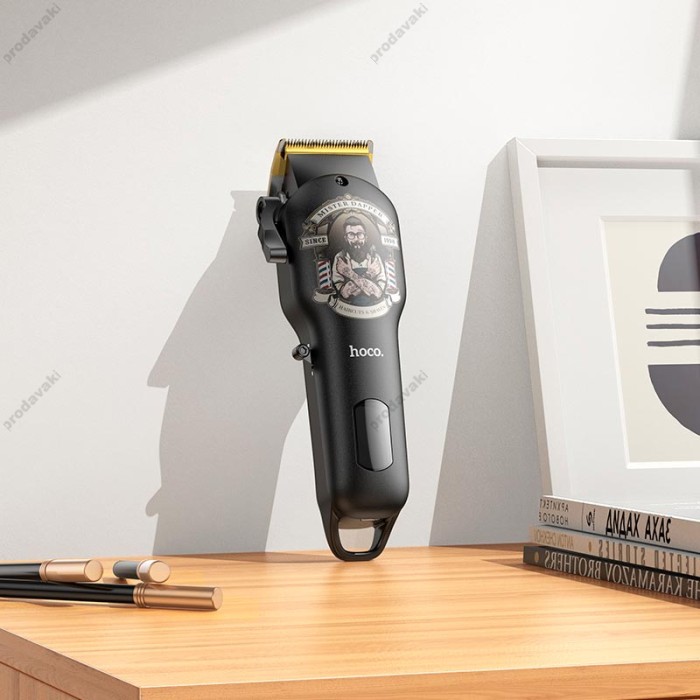 Машинка для стрижки волосся Hoco HP20 electric Hair clipper with digital display 240min Black